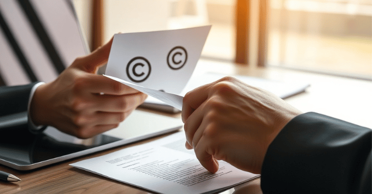 Copyright attorney advising a creator about infringement