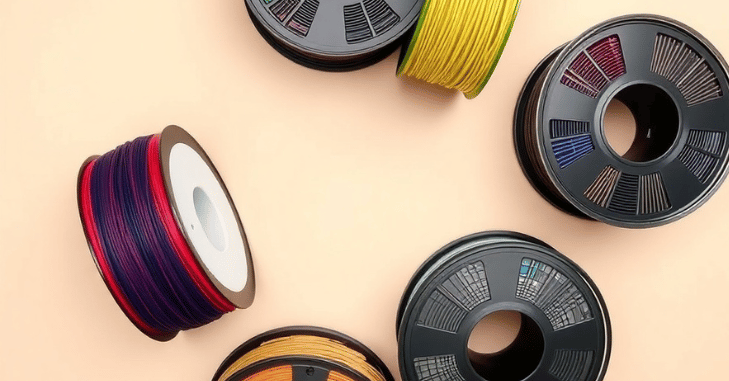 Spool of PLA filament ready for a 3D printer