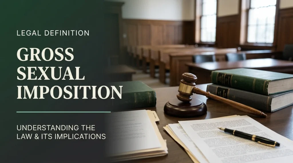 Gross Sexual Imposition in the U.S.: Understanding Its Legal Definition, State-by-State Laws, Criminal Penalties, and Long-Term Legal Consequences
