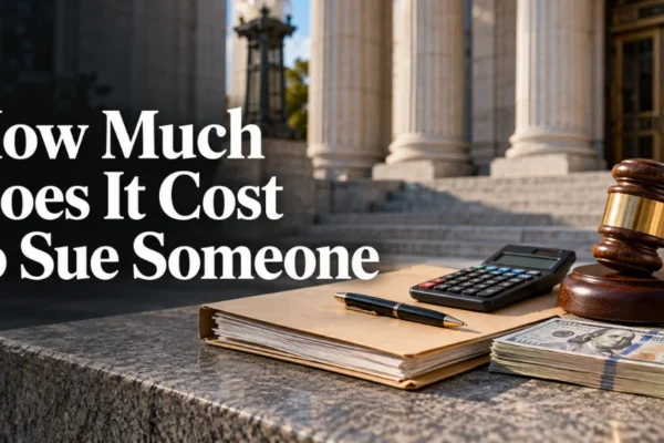 How Much Does It Cost to Sue Someone